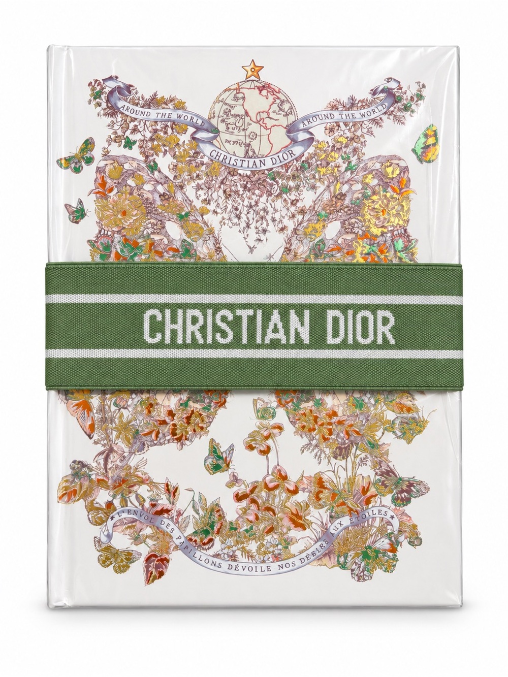 NWT Christian Dior Around the World Floral Butterfly Notebook Journal